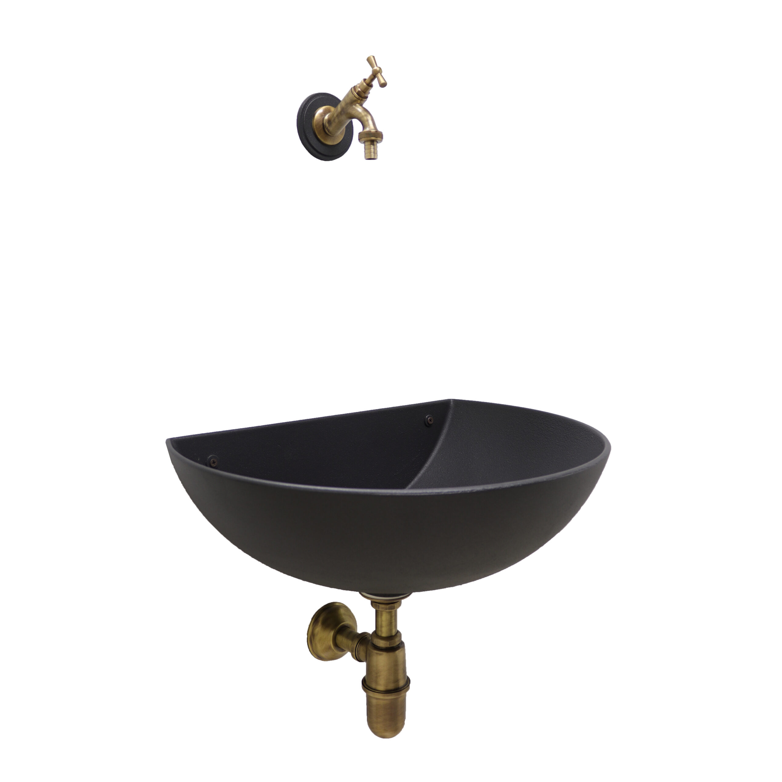 Fontana Venezia + rubinetto e sifone brunito