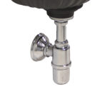 Sifone in ottone cromato con piletta - immagine 5
