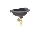 Vasca Taormina + sifone in ottone lucido