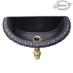 Sifone in ottone lucido con piletta - immagine 2