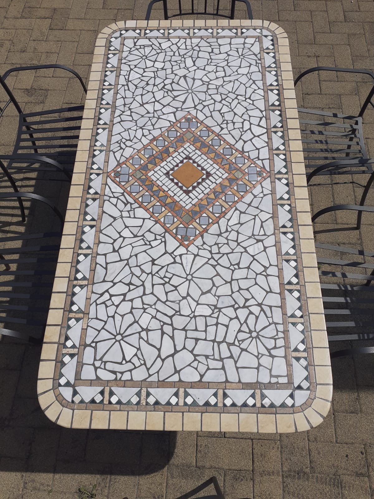 Piano in mosaico 180x90 cm