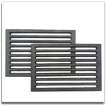 Coppia di griglie in ghisa cm 20x30 cod. L - immagine 2