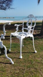 Poltrona in alluminio modello Laura