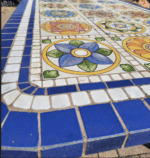 PIANO RETTANGOLARE MOD. CRETA IN MOSAICO - immagine 2