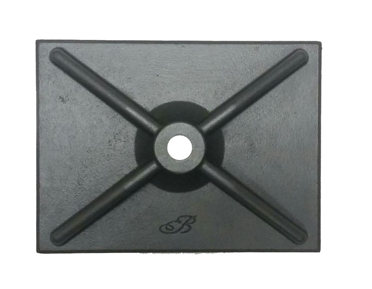 Piastra antisismica in ghisa per tiranti modello FB05