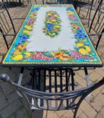 COMPOSIZIONE TAVOLO CM 160x80 CON PIANO IN LAVICA