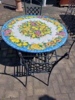 COMPOSIZIONE TAVOLO CM 120 CON PIANO TONDO IN LAVICA - immagine 3