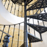 Scala a chiocciola Fiorata  Ø105, Ø125, Ø145 e Ø165 cm