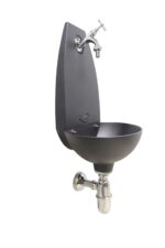 Fontana a muro Tebe con rubinetto 303/C e sifone