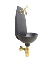 Fontana a muro Tebe con rubinetto 303/L e sifone