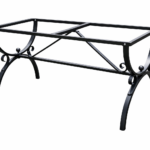 Base in ferro per tavolo rettangolare modello Riccio 100x60 cm