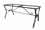 Base in ferro per tavolo rettangolare modello Dekò 130x70 cm