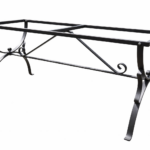 Base in ferro per tavolo rettangolare modello Dekò 130x70 cm