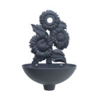 Fontana a muro Girasole senza rubinetto