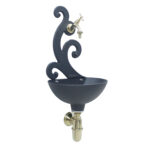 Fontana a muro Iris + 303/L e sifone - immagine 2