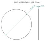 Disco in ferro Ø 15 cm sp.3 mm - immagine 2