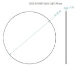 Disco in ferro Ø 20 cm sp.3 mm - immagine 2