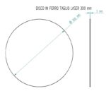 Disco in ferro Ø 30 cm sp.3 mm - immagine 2