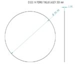 Disco in ferro Ø 35 cm sp.3 mm - immagine 2