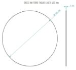 Disco in ferro Ø 40 cm sp.3 mm - immagine 2