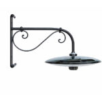 Braccio a muro Sapri con piatto smaltato