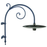 Braccio a muro Ischia50 con piatto doppio smaltato