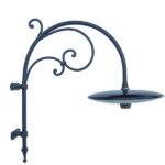 Braccio a muro Capri con piatto doppio smaltato