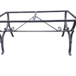 Base in ferro per tavolo rettangolare modello Dekò 100x60 cm
